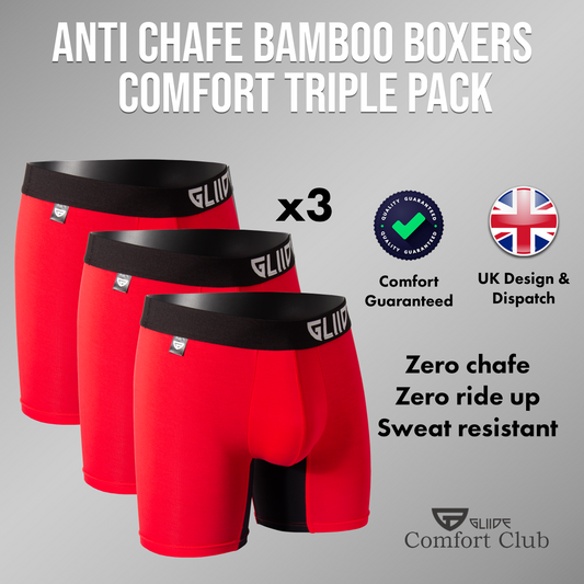 Comfort Club Trunks Triple Pack Signal Red